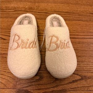 MIA Cream Bridal Slippers